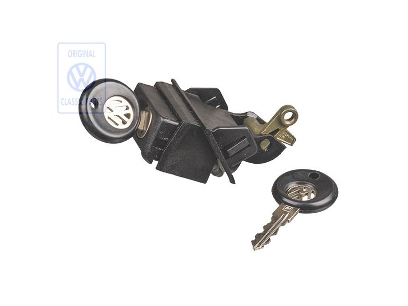 Original VW Button With Lock Cylinder - 191827571B