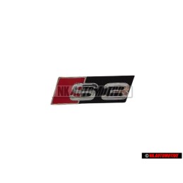 Original Audi S3 Front Grill Badge Emblem Black Chrome Red - 8L0853736A 2ZZ