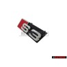 Original Audi S3 Front Grill Badge Emblem Black Chrome Red - 8L0853736A 2ZZ