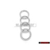 Original Audi Rings Front Grill Badge Emblem Chrome - 4E0853605A 2ZZ
