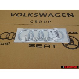 Original Audi Rings Rear Boot Badge Emblem Chrome - 4F0853742D 2ZZ