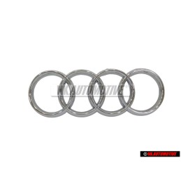 Original Audi Rings Front Grill Badge Emblem Chrome - 8P0853605