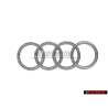 Original Audi Rings Front Grill Badge Emblem Chrome - 8P0853605