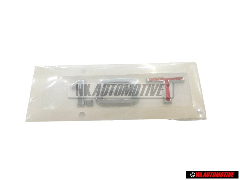 Original Audi 1.8T Rear Boot Badge Emblem Chrome Red - 8L0853743H 2ZZ