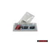 Original Audi RS6 Rear Boot Badge Emblem Black Red - 4K0853740 T94