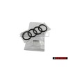 Original Audi Rings Rear Boot Badge Emblem Black Glossy - 8W8853742A T94