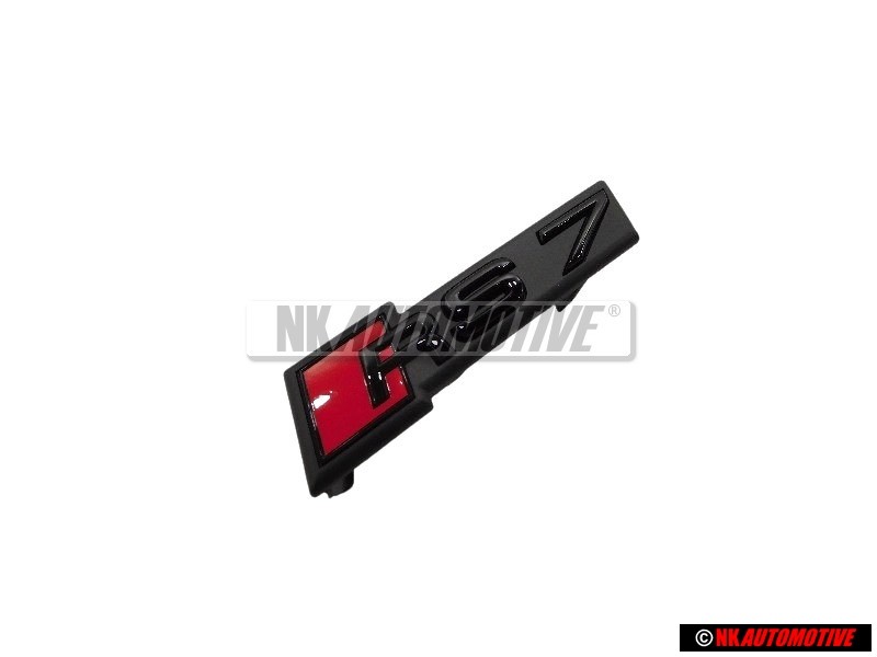 Original Audi RS7 Front Grill Badge Emblem Black Red - 4K8853736C T94