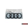 Original Audi Rings Rear Boot Badge Emblem Black Glossy - 8W6853742A T94