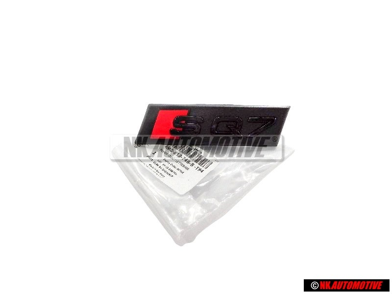 Original Audi SQ7 Front Grill Badge Emblem Black Red - 4M0853748B T94