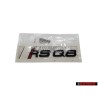 Original Audi RSQ8 Rear Boot Badge Emblem Black Red - 4M8853740A T94