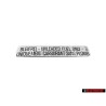 Original VW Sticker 'Unleaded' Fuel Only - 251000258E
