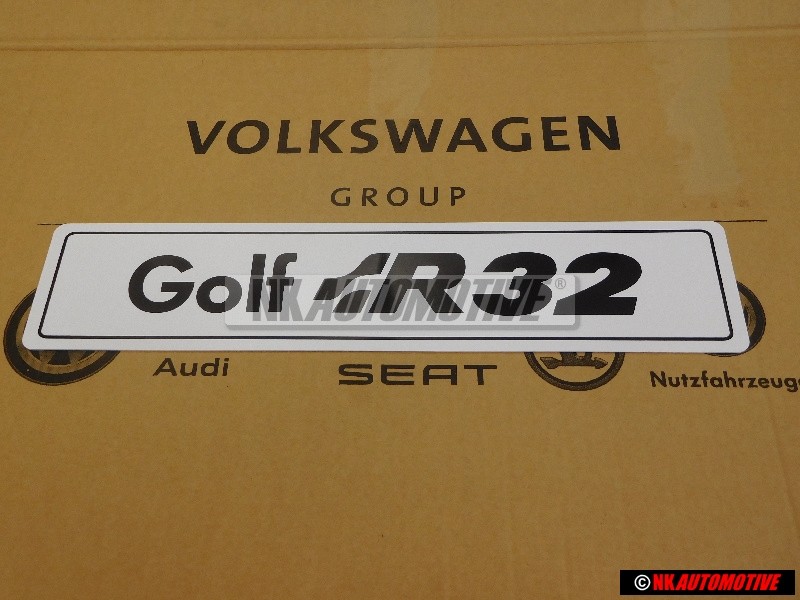 VW Classic Parts Golf R32 number plate - ZCP905031
