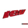 Original VW 16V Front Grill Badge Emblem Red - 1H6853679G