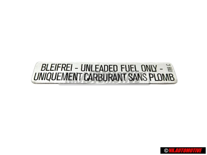 Original VW Sticker Unleaded Fuel Only - 251010014Q