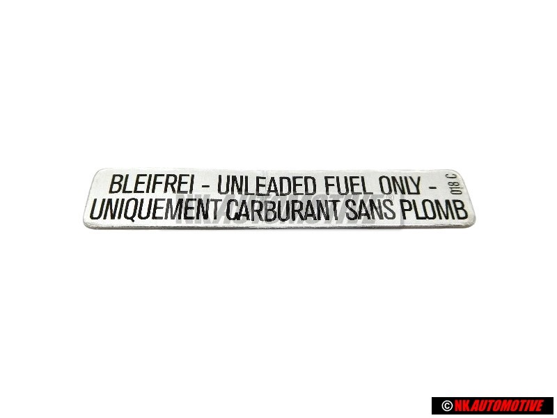 Original VW Sticker Unleaded Fuel Only - 175000258