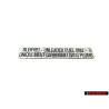 Original VW Sticker Unleaded Fuel Only - 176000258A