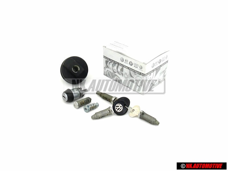 Original VW Complete Vehicle Set of Lock Cylinders - 165898081B