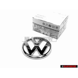 Original VW Front Grill Badge Emblem Chrome - 1J0853601 FDY