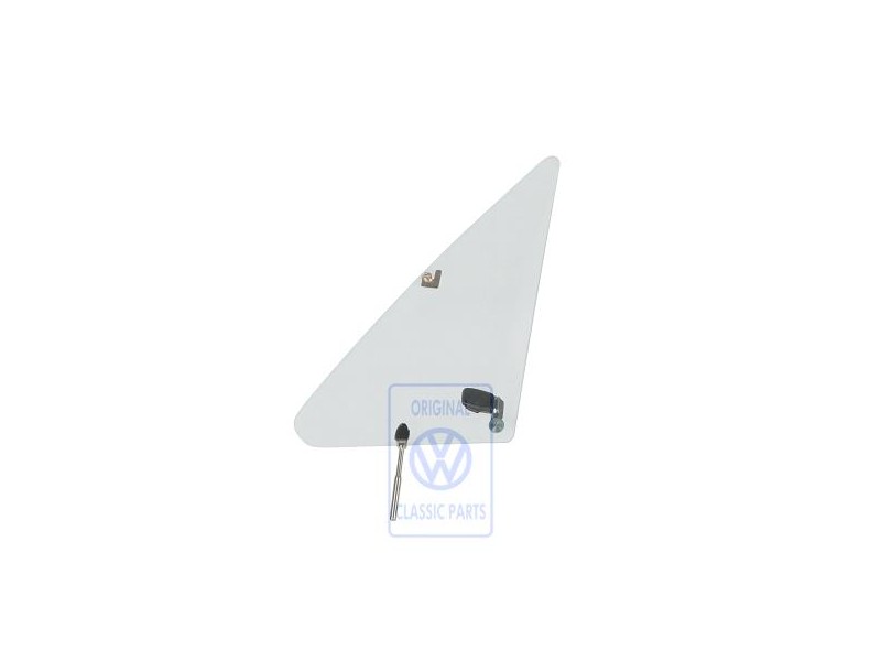 Original VW Vent Wing Glass With Fastener - 171845245D