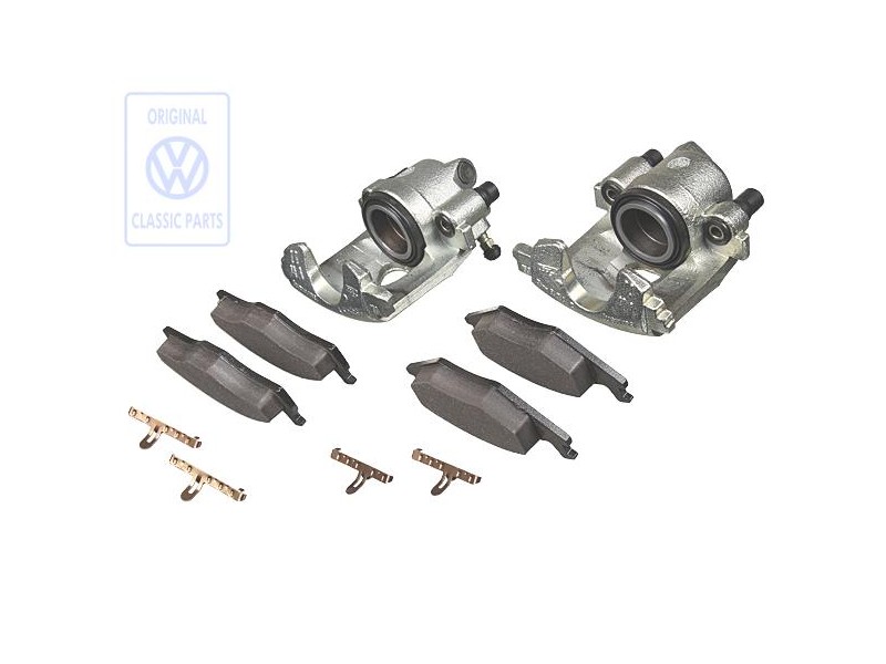 Original VW 1 Set: Brake Caliper With Brake Pads (Without Carrier) - 1H0698461 X