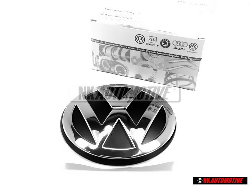 Original VW Rear Hatch Trunk Boot Badge Emblem Chrome - 1J6853630B ULM