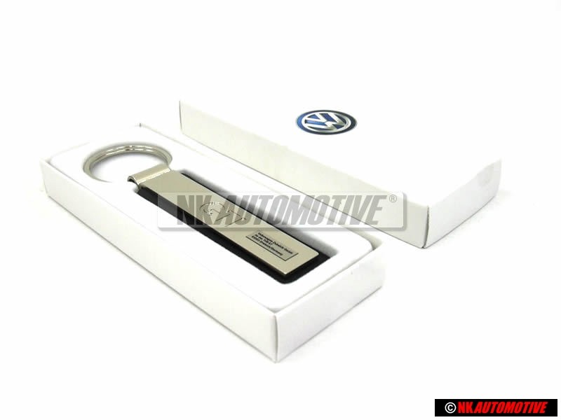 Original VW Metal Silver GTI KeyTag Keychain Keyring Keyfob - 000087010F YPN
