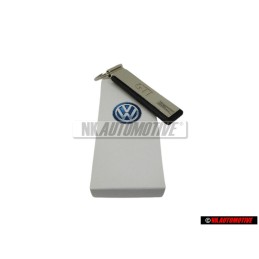 Original VW Metal Silver GTI KeyTag Keychain Keyring Keyfob - 000087010F YPN