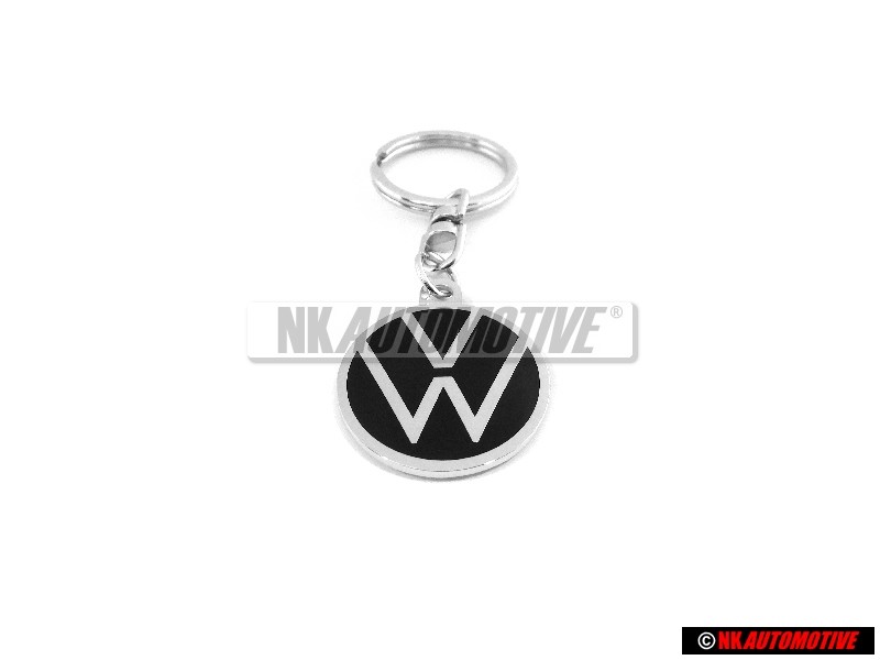 Original VW Enamel New Logo Metal Keychain Keyring Keytag - 000087010BR