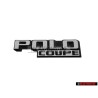Original VW POLO COUPE Rear Boot Badge Emblem Satin Black/White - 871853687 QK6