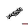 Original VW POLO COUPE Rear Boot Badge Emblem Satin Black/White - 871853687 QK6