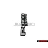 Original VW POLO COUPE Rear Boot Badge Emblem Satin Black/White - 871853687 QK6