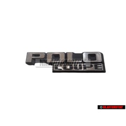 Original VW POLO COUPE Rear Boot Badge Emblem Black/Chrome - 871853687 GX2
