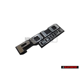 Original VW POLO COUPE Rear Boot Badge Emblem Black/Chrome - 871853687 GX2