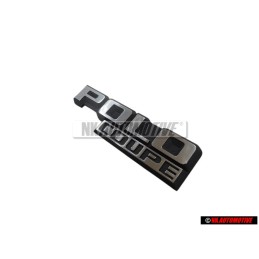 Original VW POLO COUPE Rear Boot Badge Emblem Black/Chrome - 871853687 GX2