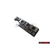 Original VW POLO COUPE Rear Boot Badge Emblem Black/Chrome - 871853687 GX2