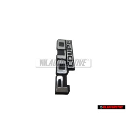 Original VW POLO COUPE Rear Boot Badge Emblem Black/Chrome - 871853687 GX2