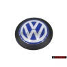Original VW Engine Cover Badge Emblem Blue/White - 038103940F
