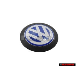 Original VW Engine Cover Badge Emblem Blue/White - 038103940F