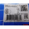 2x SKF Rear Axle Beam Bonded Rubber Bush - VKDS 451017 T
