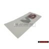 Original VW V5 Rear Badge Emblem Chrome Red - 1J0853675ABGQF