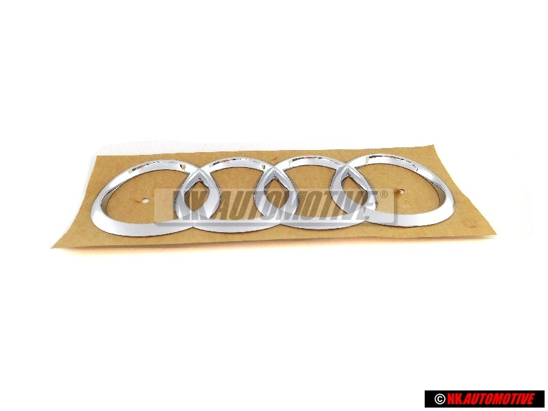 Original Audi Rings Rear Boot Badge Emblem Chrome - 4G8853742A 2ZZ