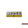 Original VW Warning Sticker - 701010002AA