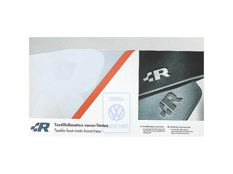 Original VW 1 Set Footmats (Textile) - JNV863013A