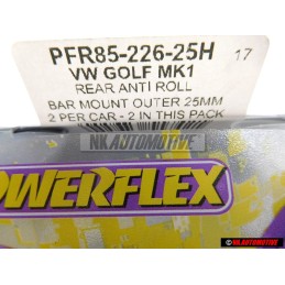 2x POWERFLEX EIBACH 25mm Rear Anti-Roll Bar Outer Bush - PFR85-226-25H