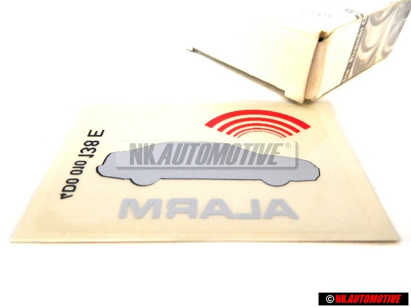 Original Audi Sticker Alarm - 4D0010138E