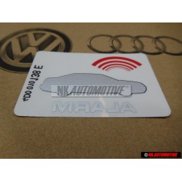 Original Audi Sticker Alarm - 4D0010138E