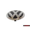 Original VW Front Grill Badge Emblem Black/Bright Chrome - 3C0853601A JZA