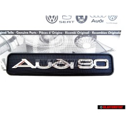 Original Audi AUDI 90 Dashboard Badge Emblem Black Chrome - 893853682B