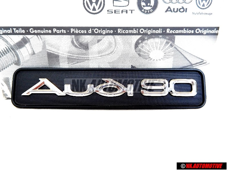 Original Audi AUDI 90 Dashboard Badge Emblem Black Chrome - 893853682B