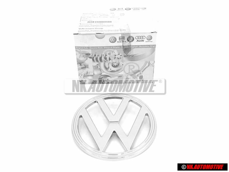 Original VW Transporter T2 Front Panel Badge Emblem Chrome - 241853601E
